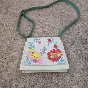 Pokemon Sleepy Pikachu and Eevee Loungefly Crossbody Bag
